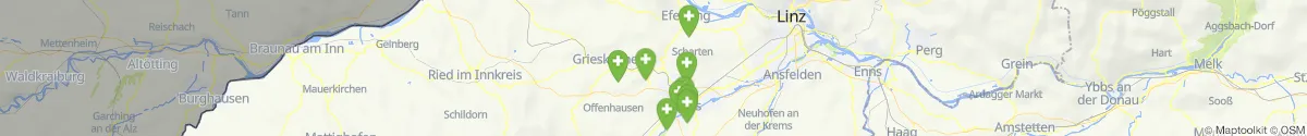 Kartenansicht für Apotheken-Notdienste in der Nähe von Grieskirchen (Grieskirchen, Oberösterreich)